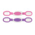 Nuby Dip & Scoop Spoons - (2-Pack) Baby Led Weaning Spoons for Babies - 6+ Months - Purple and Pink