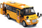 9" Pull Back School Bus with Light Up & Sounds, Die-cast Metal Toy Vehicle