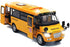 9" Pull Back School Bus with Light Up & Sounds, Die-cast Metal Toy Vehicle