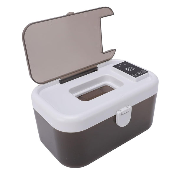 Portable Baby Wipe Warmer, Wet Wipes Heater with Nightlight, Top Heating Wet