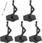Hobby Action Base Model Stand - Compatible with Gundam HG RG 1/144 Scale Figure Models, Black (5pcs)
