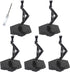 Hobby Action Base Model Stand - Compatible with Gundam HG RG 1/144 Scale Figure Models, Black (5pcs)