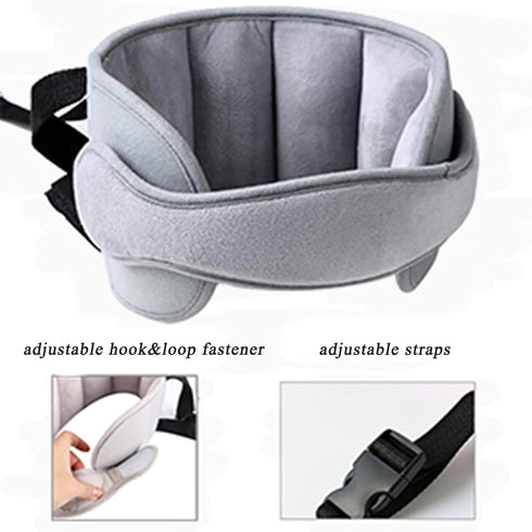 Child Car Seat Head Support - Baby Safety Car Seat Neck Relief Holder, Adjustable Head Band Strap Headrest, Baby & Kids