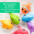 Set No Hole Bath Toys for Kids - Shark Bath Toys with Bath Net & Storage - Floating Toys for Water Pool Shower
