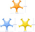 Set 3 Ubbi Starfish Stretch and Suction Bath Toys, Baby Bath Accessory, Water Toys for Toddler Bath Time, Fun Baby