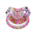 SUNOWE DummyPink Adult Sized Pacifier, Personalized Pacifier, with Dust Cover Rhinestones Bling