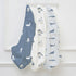 47"x24", 3 Pack Nap Mat Sheet Blue Ocean Sailor Baby Crib Sheets Fitted Elastic Corners, Preschool Day Care Rest Mat