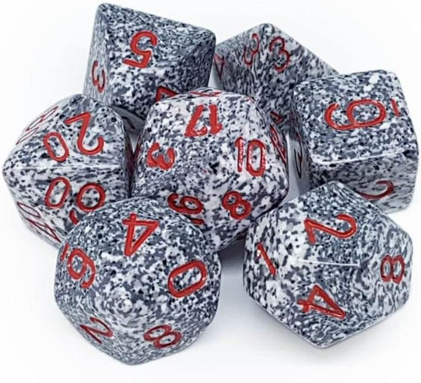 Chessex CHX25320 Speckled Dice - 7Pc Granite Set