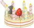 Le Toy Van - Honeybake Childrens Wooden Vanilla Birthday Cake Play Food
