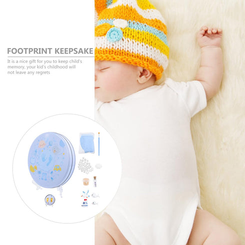 UPKOCH Footprint Keepsake Kit Newborn Footprint Mold for Cherishing Memories Lightweight Portable Design Safe Easy