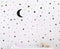 Moon and Stars Wall Decal Vinyl Sticker for Kids Room Decoration - Good Night Nursery Wall Decor (Black)