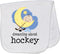inktastic Dreaming About Hockey Baby Burp Cloth White Ee31