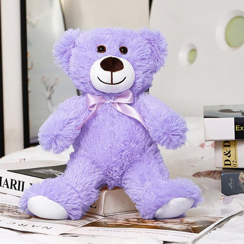 Wgxzyq 12inch Teddy Bear Stuffed Animal, Teddy Bear Plush Toy, Birthday Valentine's Day Xmas Gifts for Kids Boys Girls