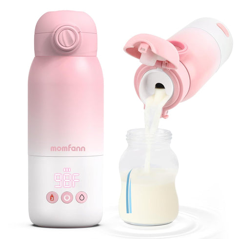 Portable Bottle Warmer for Travel, Dual Heating Modes for Breastmilk & Water,