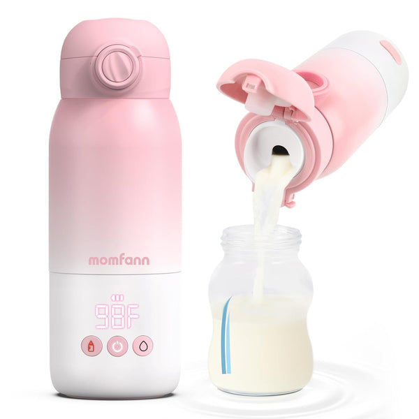 Portable Bottle Warmer for Travel, Dual Heating Modes for Breastmilk & Water,
