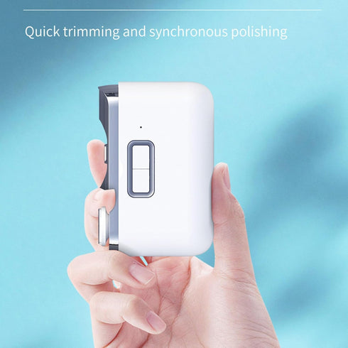 Trimmer, 2-in-1, Electric Nail Electric Nail Clipper, File & Polisher Portable Nail Care Tool for Baby, Kids, Adults