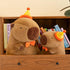 Cute Birthday Capybara Plush - 12 Inch Kawaii Stuffed Animal Toy for Kids Birthday Gifts and Party Decoration