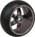 Mxfans RC Car Titanium 5 Spoke Wheel Hub - Tire Replacement for WL 1:28 K969 - Pack of 4