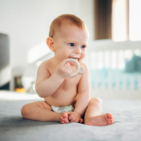Teething Toys for Babies 0-6 Months, 3 Pack Silicone Baby Toys, BPA Free Soft Textured Relief for Sore Gums