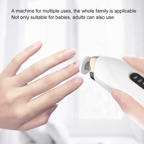 Trimmer, Trimmer Baby Nail Low Decibel Motor Stable Speed Baby Nail Electric, with Light, Intelligent Comfortable