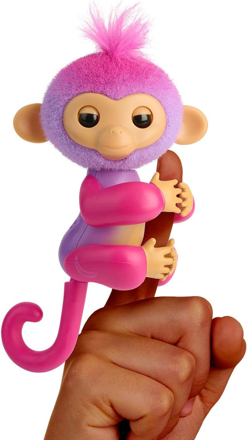 2023 NEW Interactive Baby Monkey - Reacts to Touch with 70+ Sounds & Reactions, Charli (Purple)