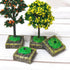 10pcs Miniature Trees and Model Trees Base for Diorama, Fake Trees for DIY Micro Landscape Sand Table