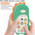 Baby Cell Phone Toy with Early Education & Music - Learning Educational Dinosaur Fake Phone Fun for Kids (Pink)