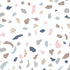 Organic Cotton Crib Sheet with Trendy Terrazzo Design
