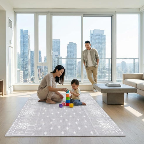 5.6 4 0.5" Premium Soft Foam Play Mat for Baby, x ft, Easy to Clean - The Perfect Modern Foam Playmat Fits Nicely