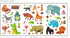 DEKOSH Jungle Animal Wall Decal Pack, Colorful Stickers for Baby Nursery Playroom, Peel & Stick Safari Theme