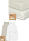 Keababies Pack and Play Sheets Fitted, 2-Pack Mini Crib Sheets and 2-Pack