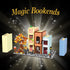 Set, RAVAYO Creative Bookcase Building Cafe House Building Block Toy Gift for Adults,Mini Bricks