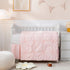 PINNKKU 3-Piece Crib Bedding Set for Boy Girls, Includes Skirt, Blanket and
