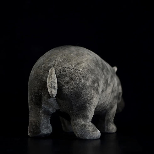 Large 20inch Hippo Plush Toy - Realistic Standing Hippopotamus Stuffed Animal, Soft Weighted Wild Animals for Kids