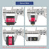 20KG High Torque RC Servo Motors, Waterproof Full Metal Gear Steering Servo for 1/6 1/8 1/10 1/12 RC Cars