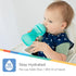 3 Pack Nuby No Spill Toddler Sippy Cups - Toddler Cups Spill Proof with Easy and Firm Grip - Aqua, Coral, Yellow