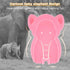 FIABC 1Set) Soft Infant Bath Sponge Elephant Baby Bath Mat Newborn Comfy Foam Skid-Proof Cushion (Pink