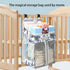 EUBUY Changing Table Diaper Organizer, Nursery Caddy Organizer for Cribs Playard Baby Essentials Storage, Oxford Fabric