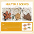 Kisangel Toddler Toys, 4pcs Wooden Leaf Shape Puzzle, Educational Learning STEM Toys for Birthday
