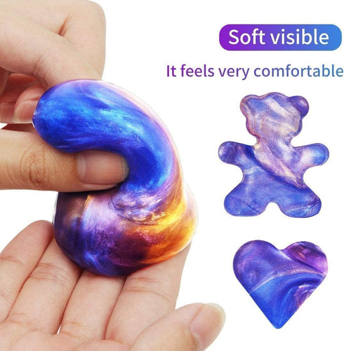 JDSTY 6 Pack Galaxy Slime Eggs Stress Relief Toys for Kids Boys Girls Easter Basket Stuffers Gifts Party Favors Filled