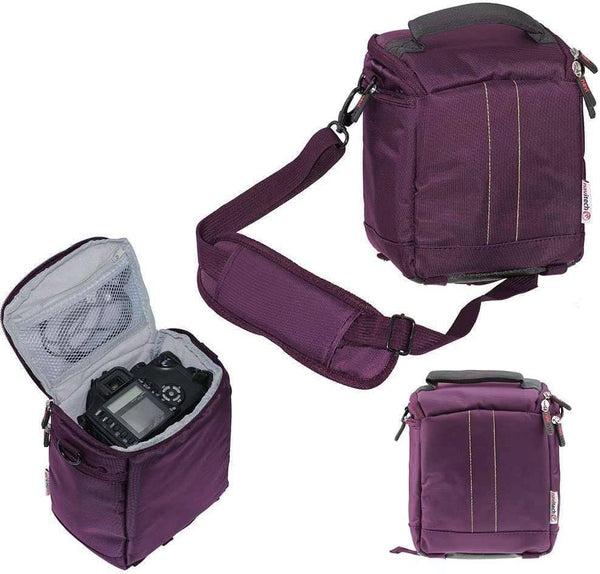 Navitech Purple Baby Monitor and Camera Carry Case Bag Compatible With Summer Infant