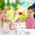 WorWoder Interactive Plush Cats for Kids, Lifelike Walking Toy Robot Kitten Pet, Cute Stuffed Kitten for Girls (White)