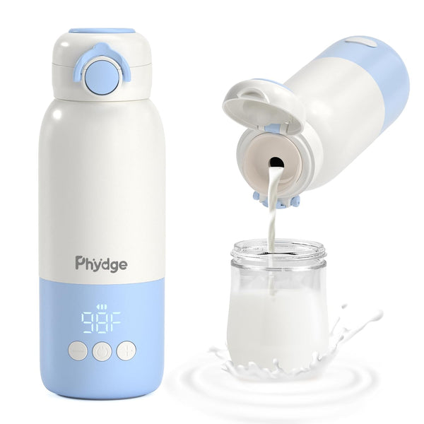Portable Bottle Warmer for Travel,12.5oz Cordless Baby Milk Warmer on The go