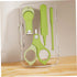 LIOOBO Trimmer Set Nail Clipper and for Newborns, Grooming Kit with Green Portable Case, Safe Finger Nail Clippers