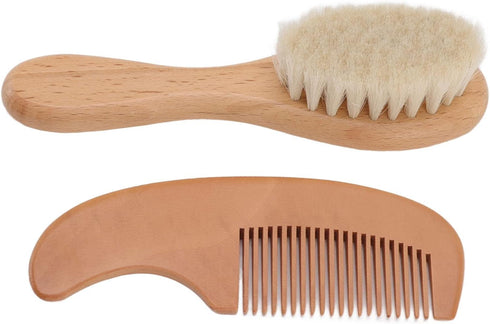 Walfront Baby Brush and Comb Set Multifunction Newborn Hairbrush for Men Hair