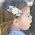 Flower Hair Clips Set, Cherrboll 3pcs Floral Hair Bow Accessories for Baby Girl Toddler Gifts