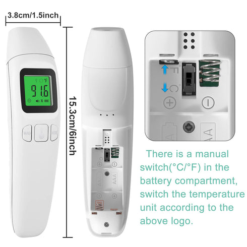 Forehead Thermometer Bluetooth for Adults and Kids, Wireless Connected Smartphone Thermometer