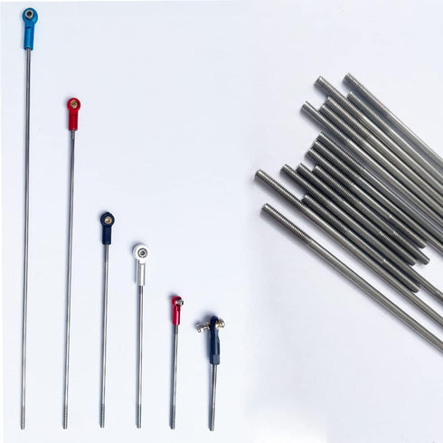 30Pcs M3 304 Pushrod Connector Stainless Steel Rod Linkage for RC Model Airplane Helicopter Boat Car DIY Parts