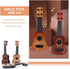 Toddmomy Kids Ukulele Guitar Toy - 2 Pcs 4 Strings Educational Musical Instrument for Toddlers & Preschoolers