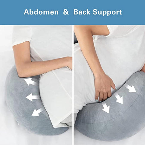 HAPIKI Pregnancy Pillows for Sleeping,Support for Belly, Back, Legs, Hips,U Shaped Full Body Pillow for Pregnancy